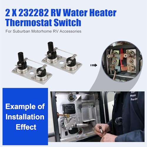 232282 RV Water Heater Thermostat Switch for Suburban T-STAT 120 Volt Water