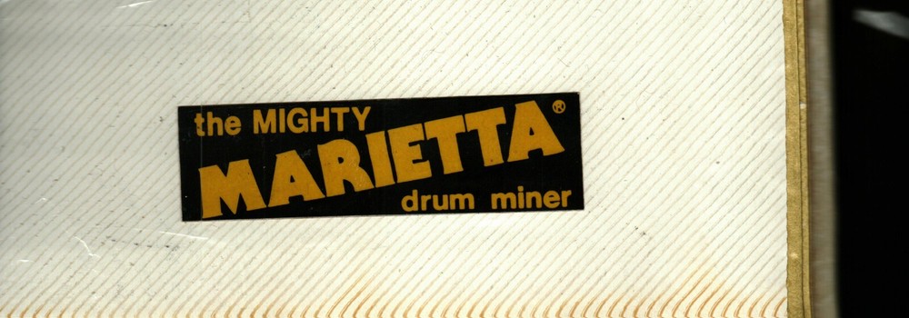 NICE MARIETTA DRUM MINER COAL MINING STICKER # 1168