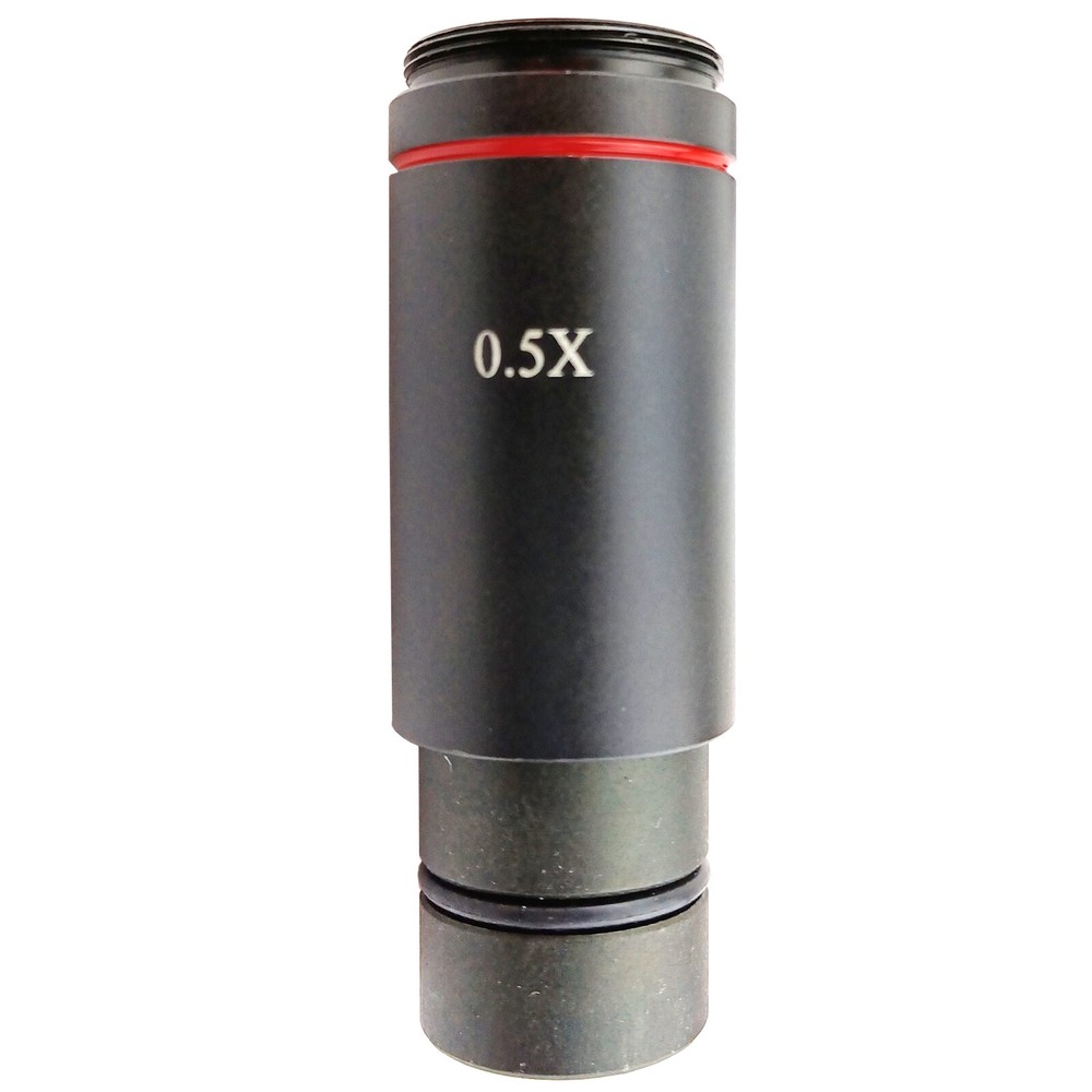 0.5X Magnification Lens C Mount Adapter for Binocular Microscope Camera Eyepiece