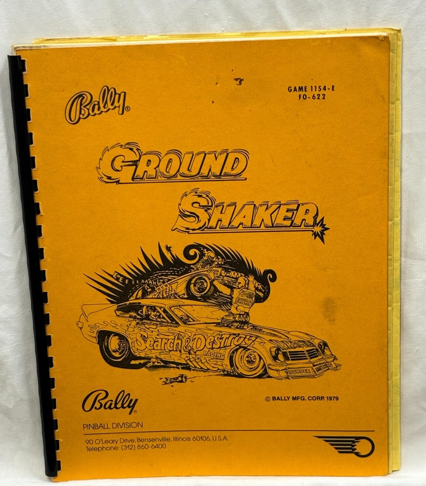ORIGINAL-BALLY-GROUND SHAKER-INSTALLATION AND OPERATIONS INSTRUCTIONS