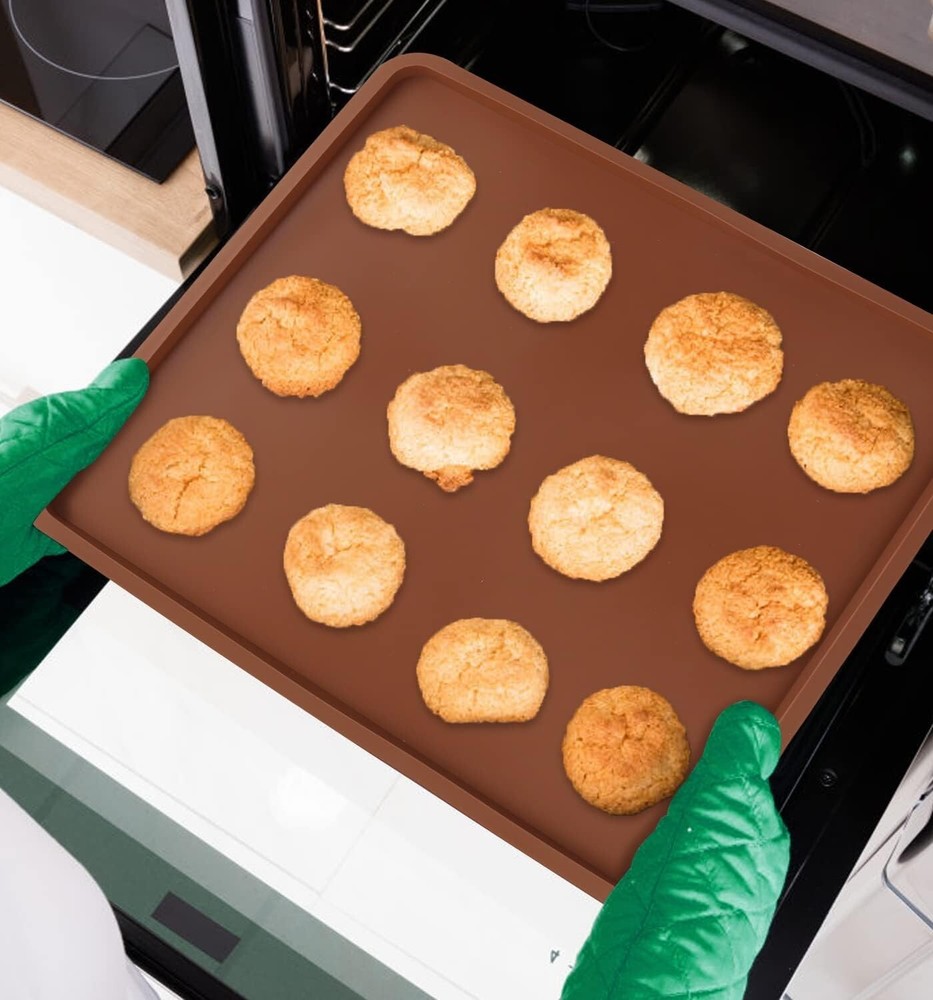 Durable Silicone Dehydrator Sheets – 4 Pack with Raised Edge Design for Easy Use