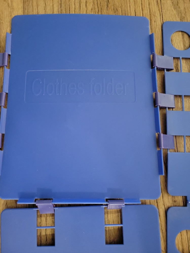 Shirt Clothes Adjustable Plastic Folding Board Flip Folder Blue
