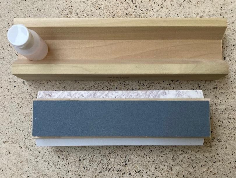Tri 8 Arkansas Knife Sharpening Stone Kit