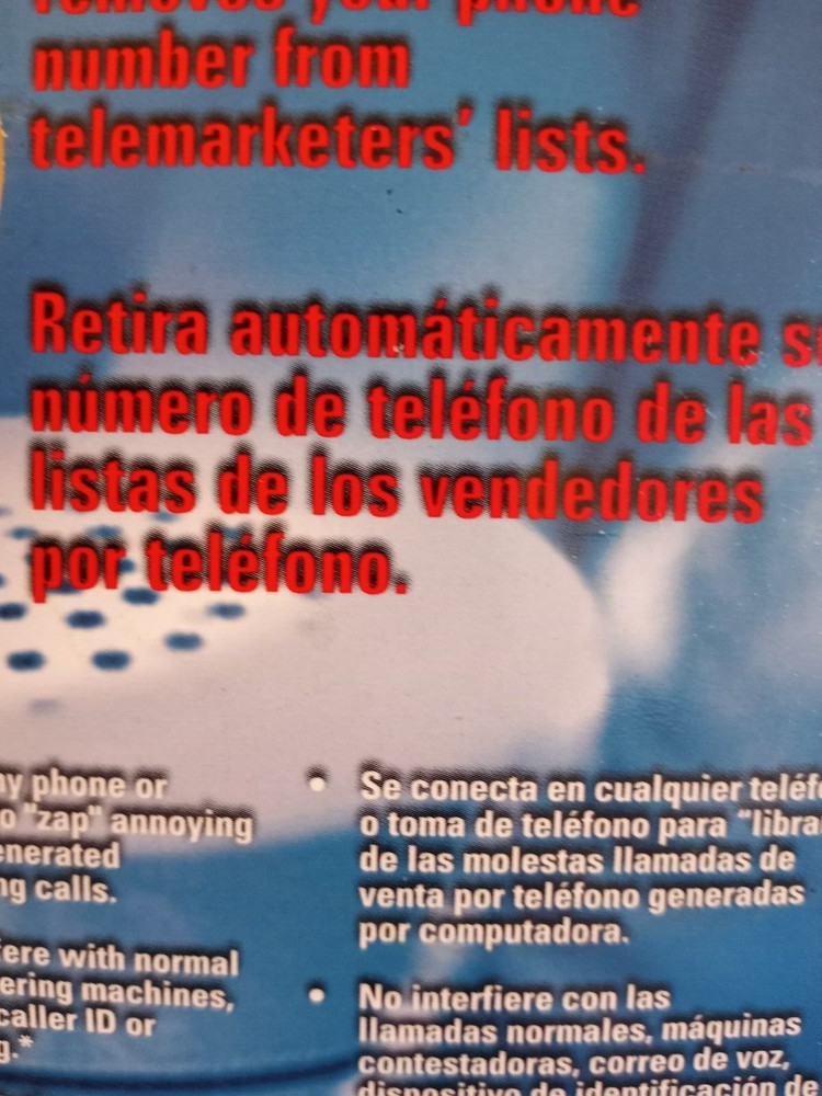 TeleZapper Telephone Telemarketers Blocker by Privacy Technologies NEW