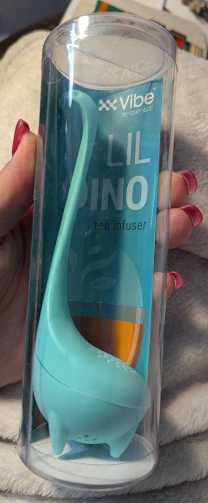 Lil Dino Tea Diffuser for Loose Leaf Tea Infuser Blue BPA Free Plastic