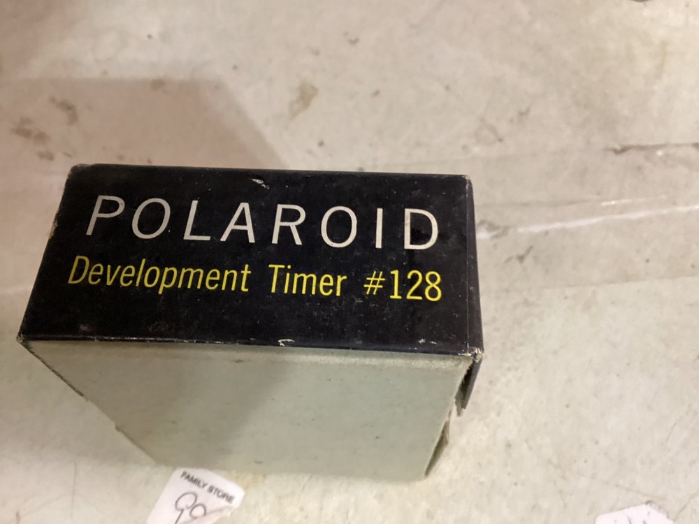 Vintage Polaroid Development timer #128 Original Packaging & light meter 625 gc