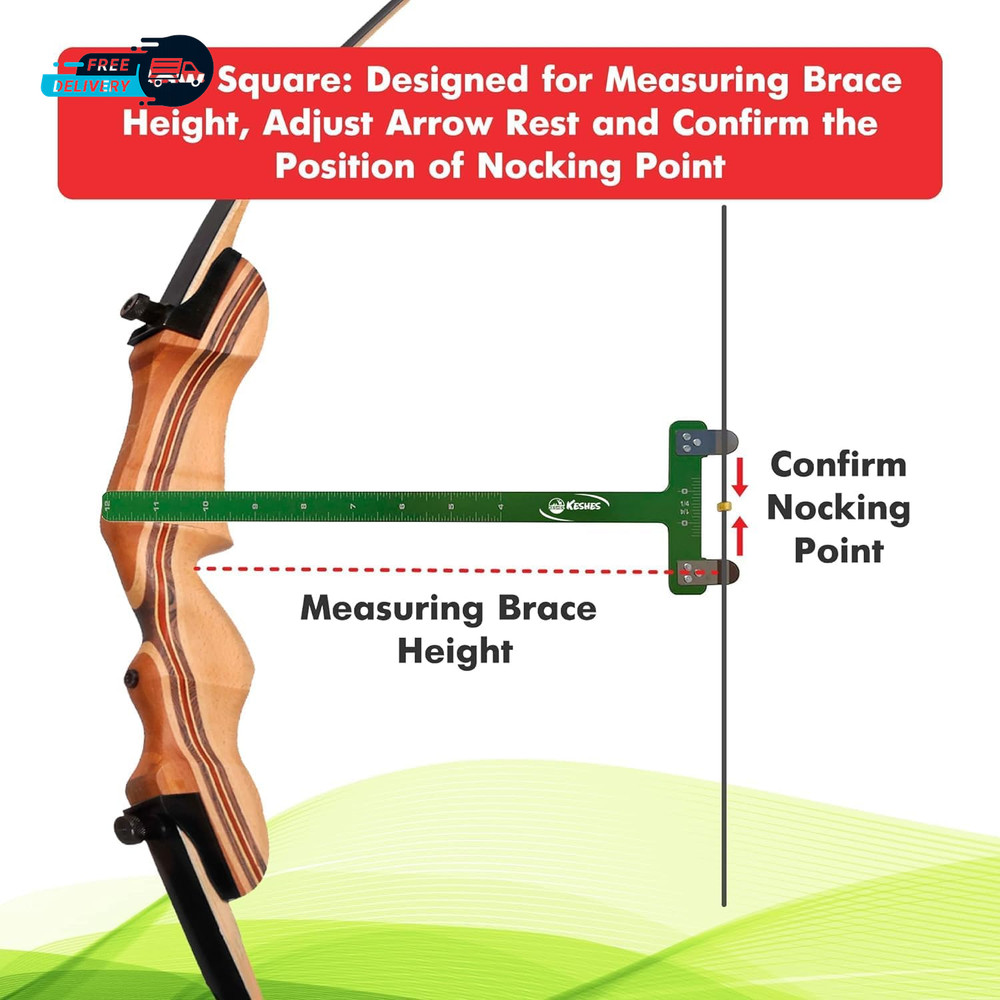 Archery Bow String Nocking Points Set – T Square Ruler,Nock Pliers