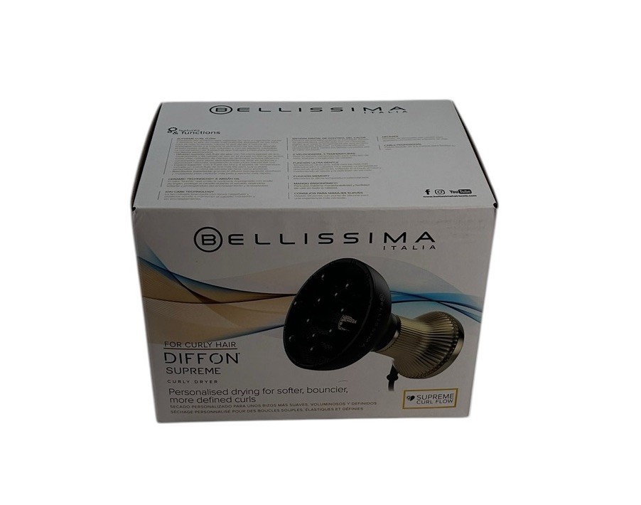 Bellissima Italia Diffon Supreme Diffuser & Curly Hair Dryer XL Diffuser S0605