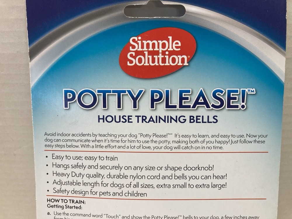 Simple Solutions Potty Please House Training Bells- Bells & Durable Nylon Cord
