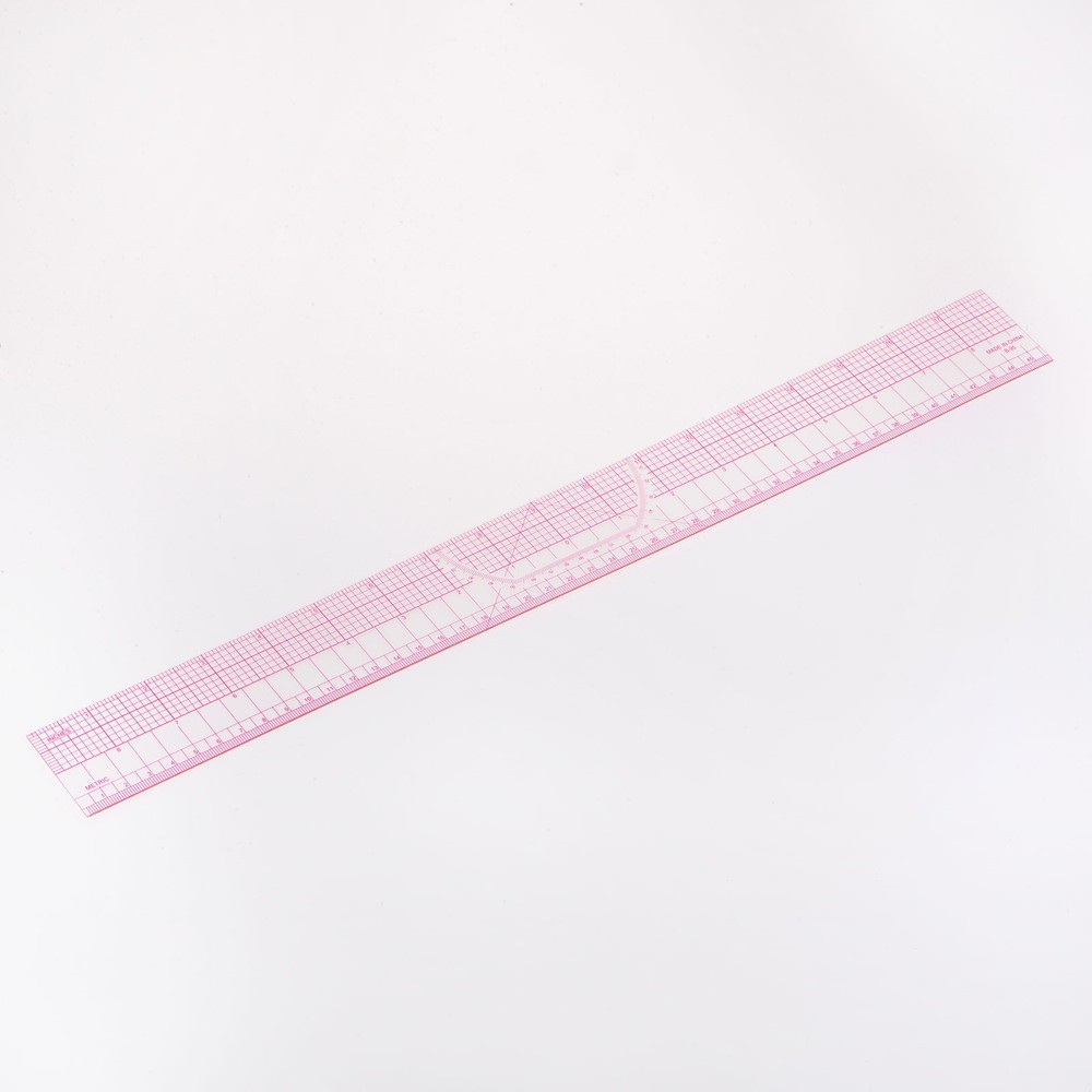 Styling Sewing French Curve Ruler, 45x5cm Clear Sewing Pattern Making Ruler