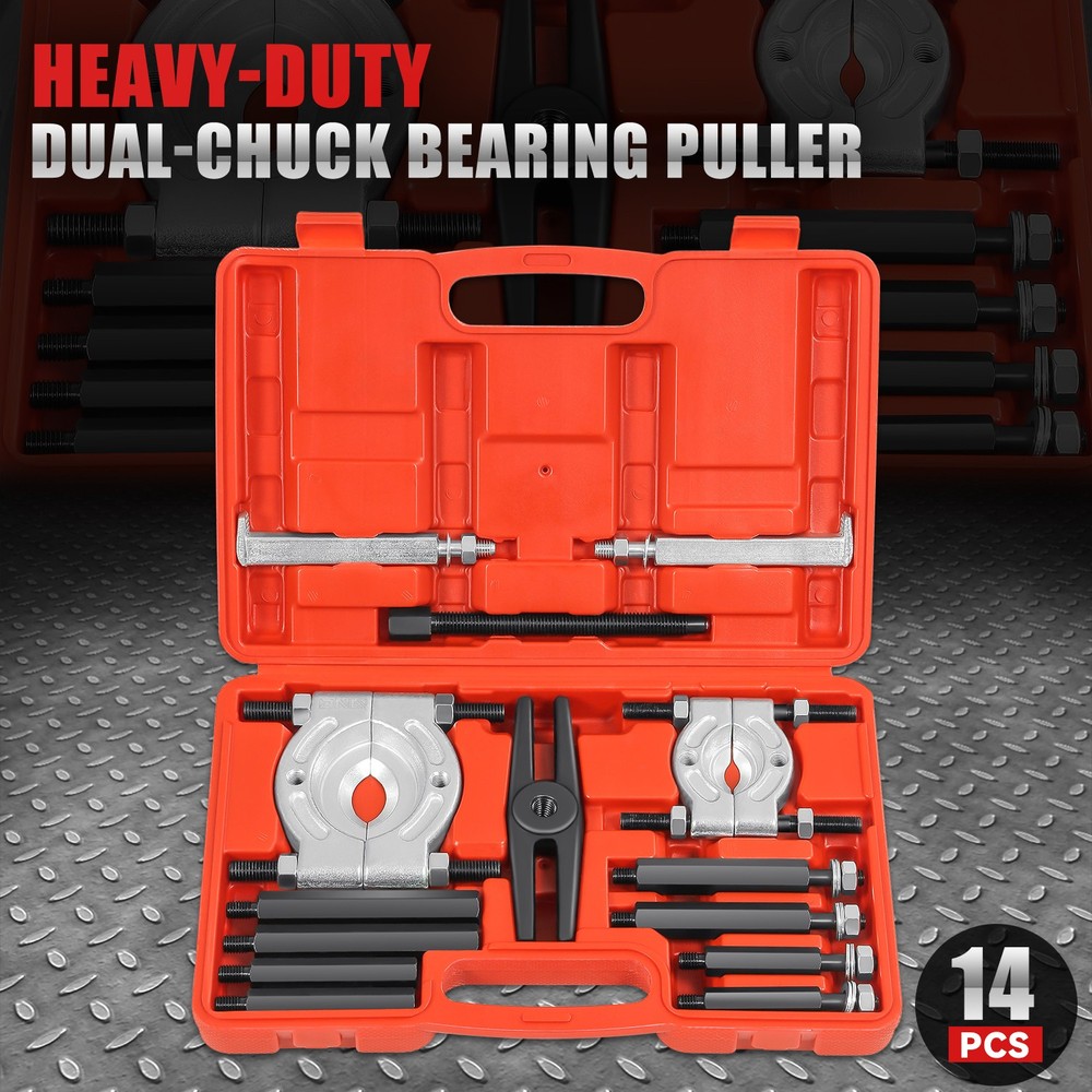 [14Pcs] Heavy Duty 2" & 3" Splitters Removal Tool Bearing Separator Puller Set