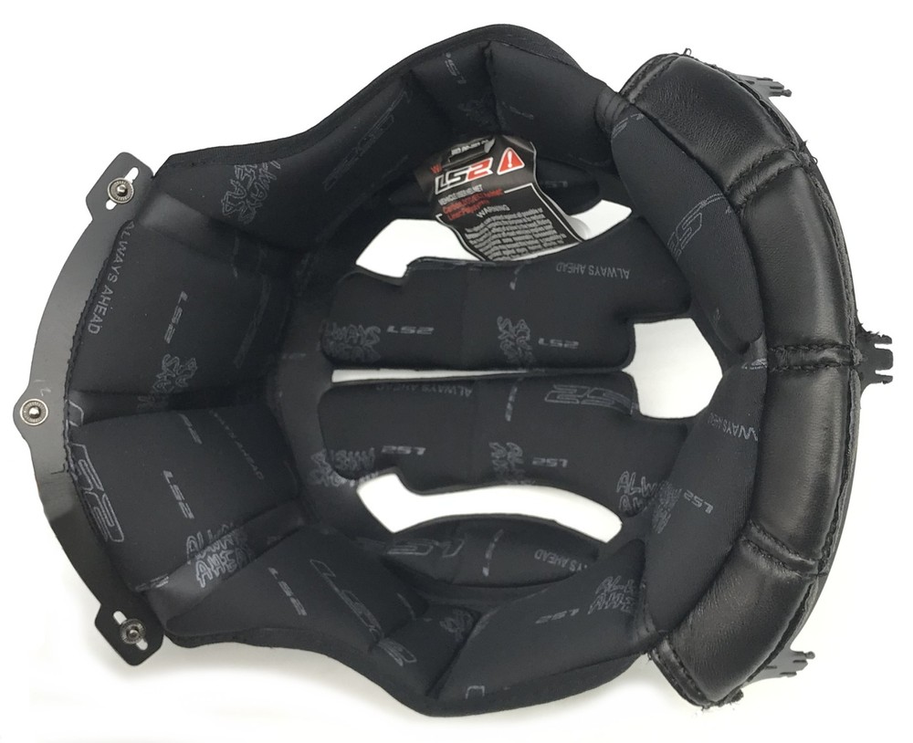 LS2 Xtra Helmet Inner Top Liner Pad Black