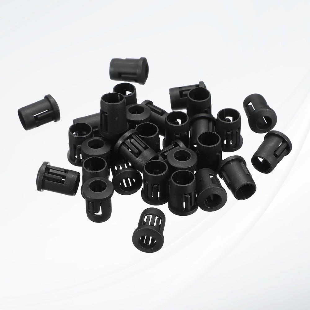 5mm LED Socket 50 Pcs - LED Lamp Holder Clip Plastic, Black