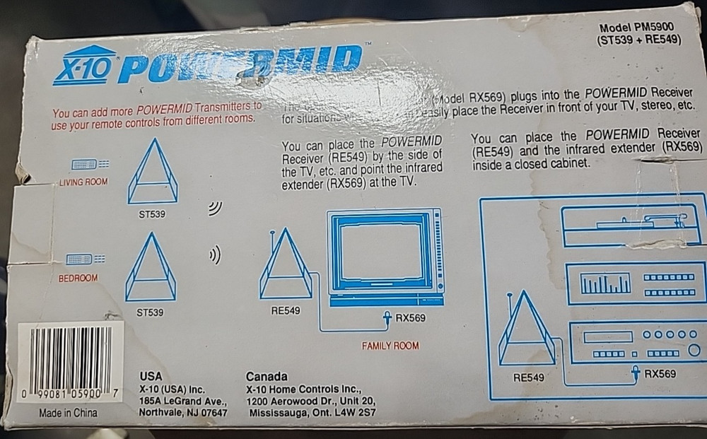 ST539 POWERMID IR Sensor Wireless Transmitter For Use With RE549 Receiver