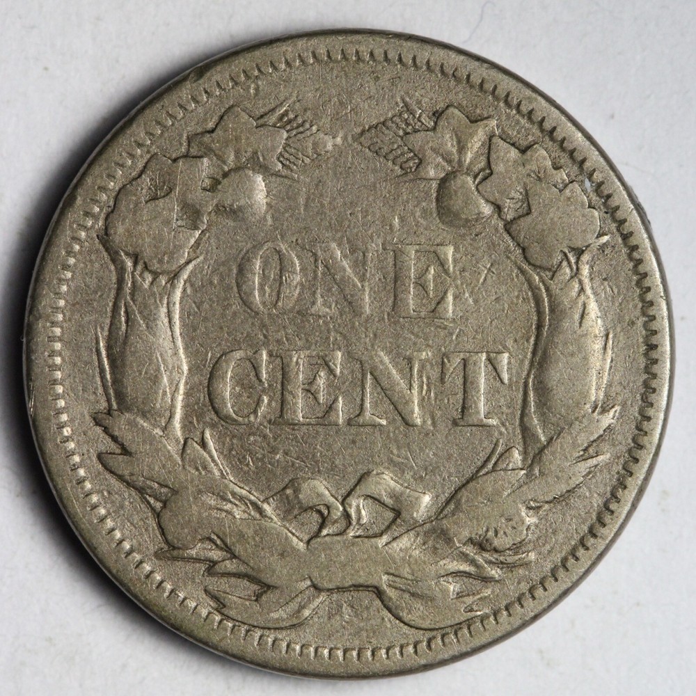 1858 SL Flying Eagle Cent Penny VF E116 KEE