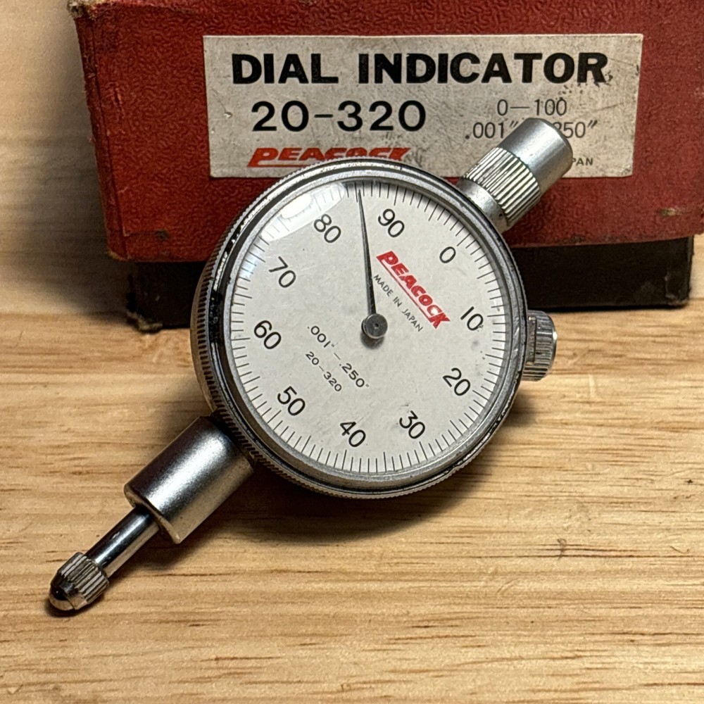 PEACOCK DIAL INDICATOR 20-320 - 0-100 - .001"- .250"