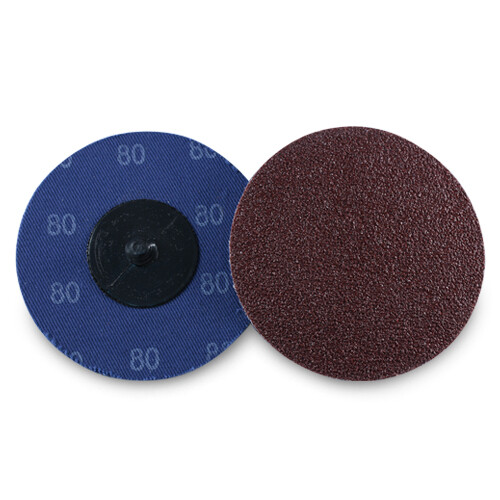 200 Pack - 3" 80 Grit A/O Quick Change Sanding Disc Black Hawk, Type R Roloc