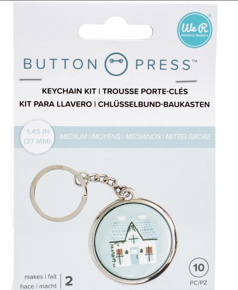 We R Button Press Keychain Kit-Makes 2