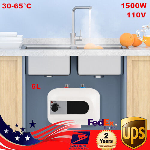 1.5KW Small Electric Hot Water Heater Indoor Mini Tank Point-Of-Use Instant Hot