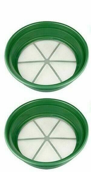 2pc CLASSIFIER SIFTING PAN SET 1/2"  & 1/8" FOR YOUR GOLD PANNING