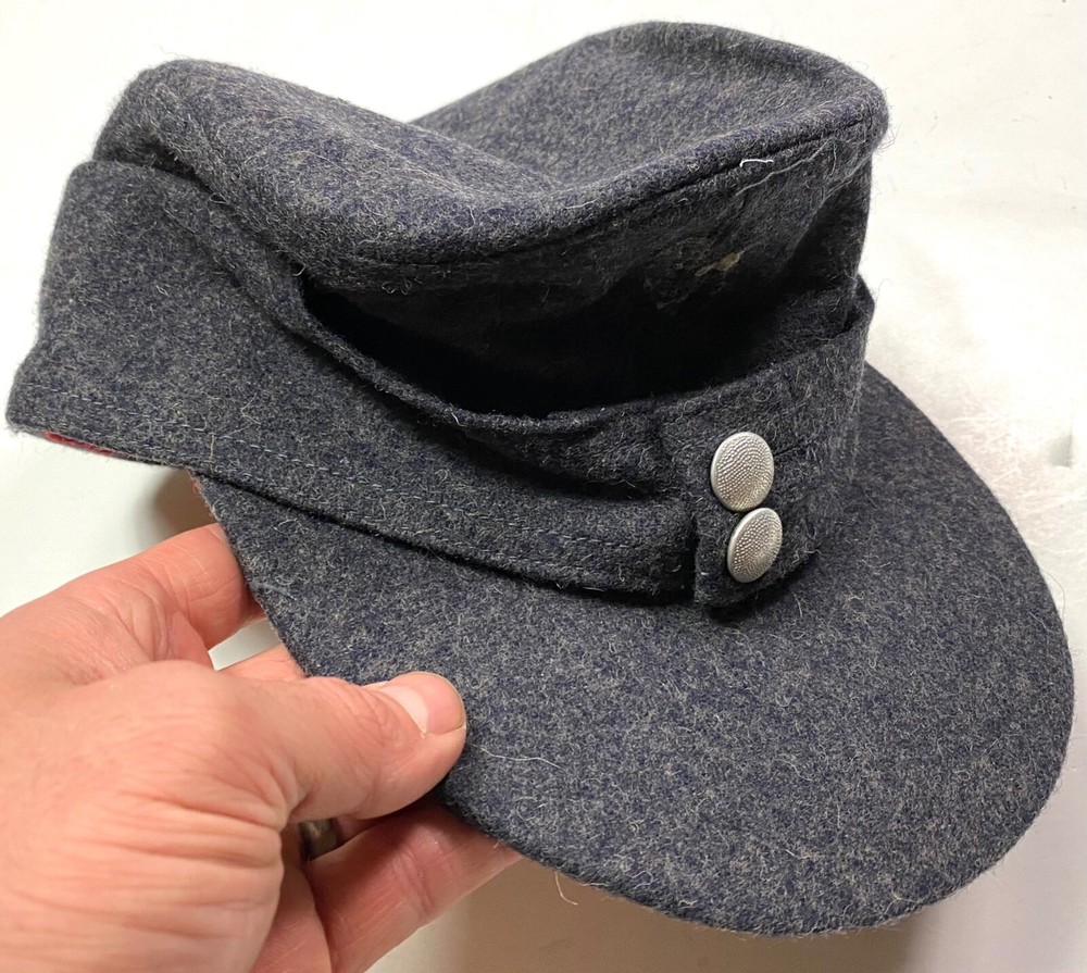 WWII GERMAN LUFTWAFFE BLUE WOOL M43 COMBAT FIELD CAP-LARGE