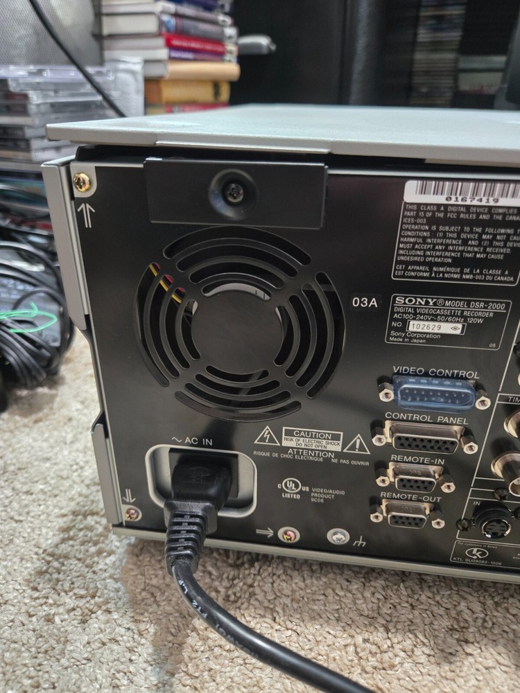 Sony DSR-2000 Digital Videocassette Recorder
