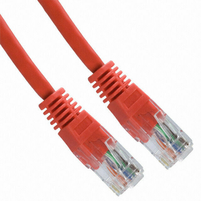 5 Pack Lot - 7ft CAT6 Ethernet Network LAN Router Patch Cable Cord Wire Red