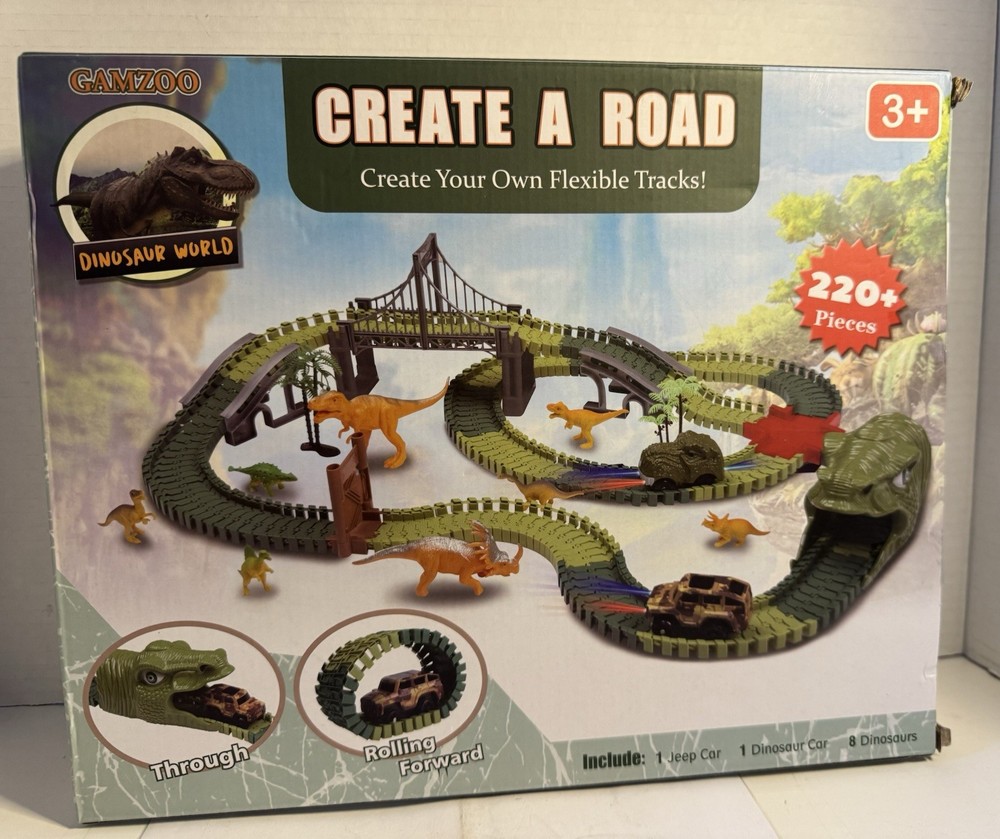 Gambol Dinosaur World Create A Road - Open Box