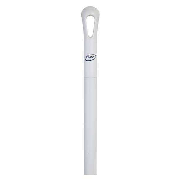 Vikan 29625 59" Color Coded Handle, 1 1/4 In Dia, White, Polypropylene