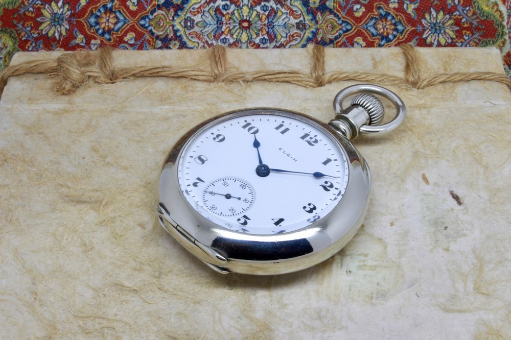 Serviced 1908 Elgin 18 Size Pocket Watch