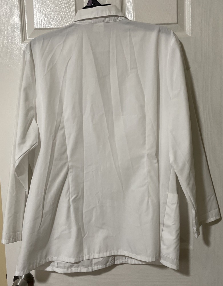 Dickies White Unisex Lab Jacket 2xl