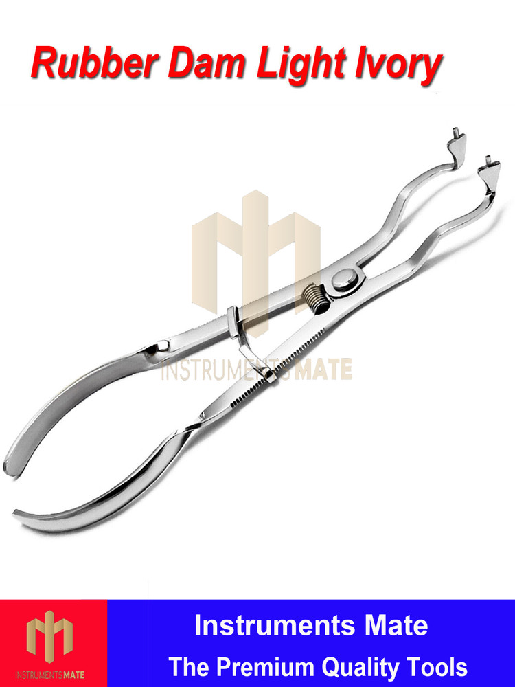 Light Ivory Rubber Dam Clamp Forceps Endodontic Restorative Dental Instruments