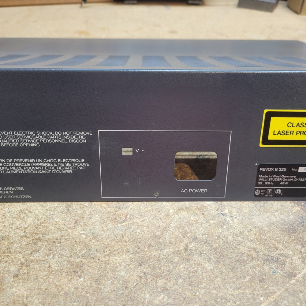 Revox B 225 Cover