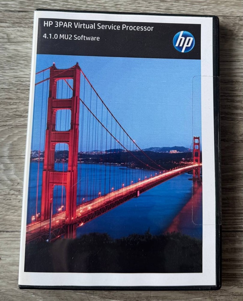 HP 3PAR Virtual Service Processor 4.1.0 MU2 Software DVD No License