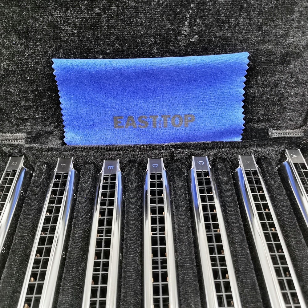 EASTTOP polyphonic harmonica 7 Sets 24-hole for Beginner Adult Student Harmonica