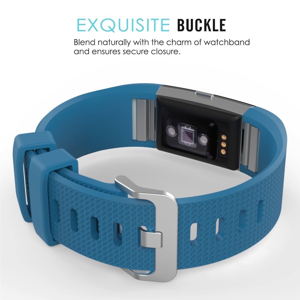 Replacement Silicone Rubber Band Strap Wristband Bracelet For Fitbit CHARGE 2