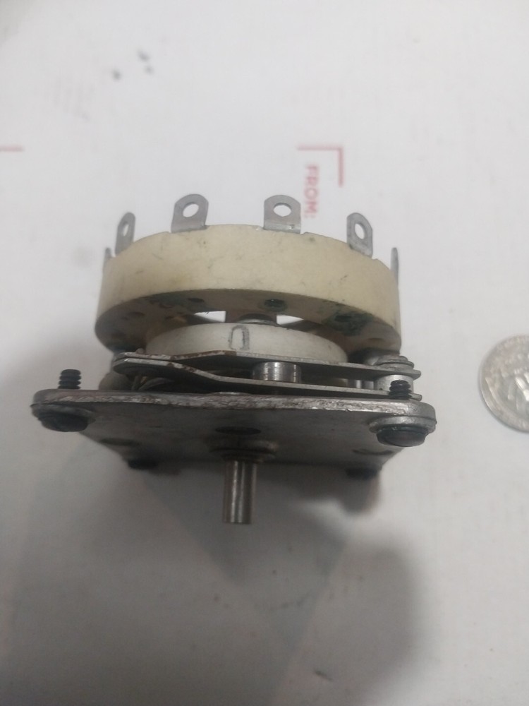 NOS For signal corps Transmitter Unit. Ceramic Rotary Switch.