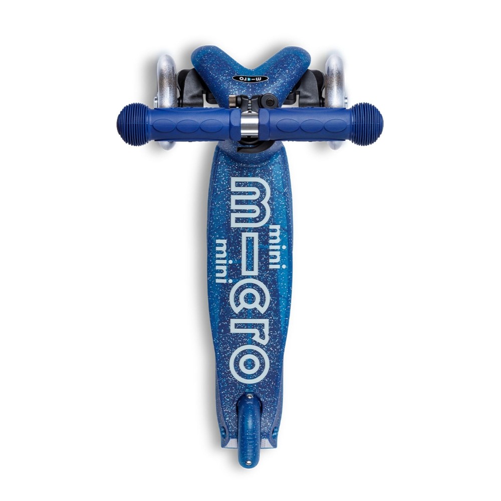 Micro Mini Deluxe Glitter LED Scooter Glitter Navy