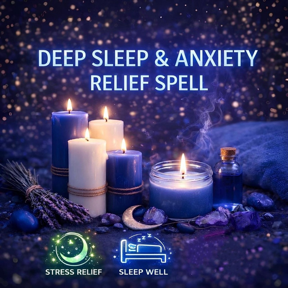 Deep Sleep & Anxiety Relief Spell: Calm Your Mind & Rest Peacefully