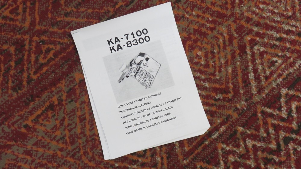 Machine Knitting Transfer Carriage KA-8300