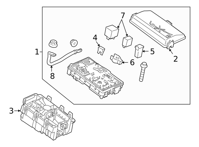 Genuine GM Front Compartment Fuse Block 94552224