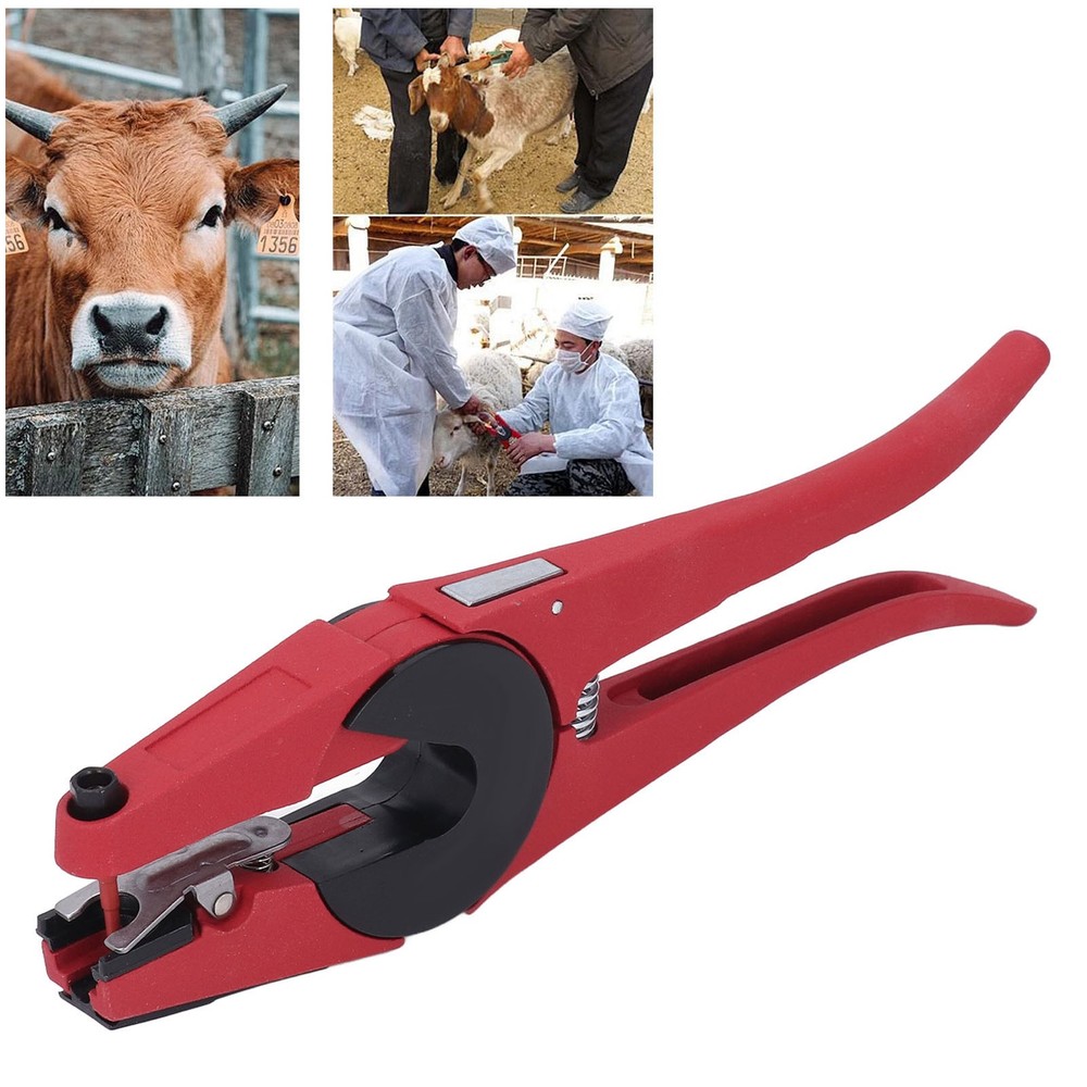 Universal Livestock Ear Tag Applicator Efficient Tagging Tool For Cattle Premium