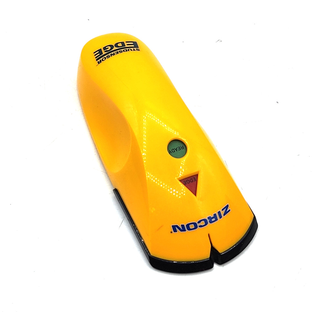 Zircon StudSensor Edge Stud Finder Yellow Black Battery Powered Light Indicators