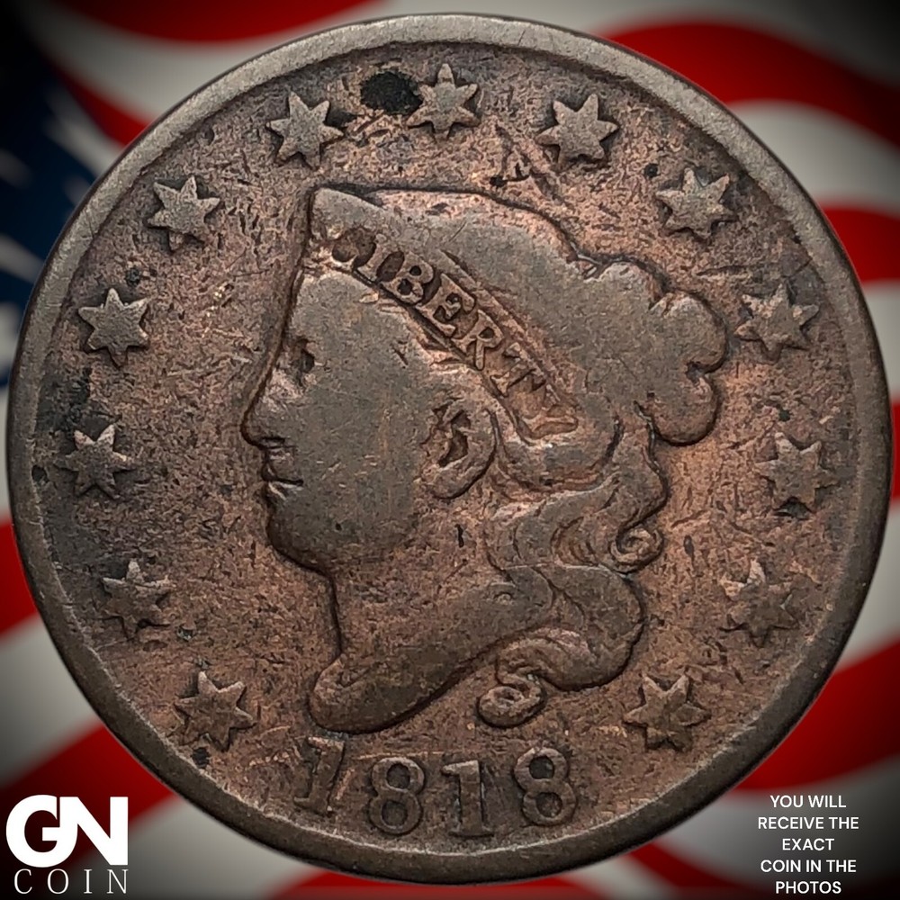 1818 Coronet Head Large Cent Y8472