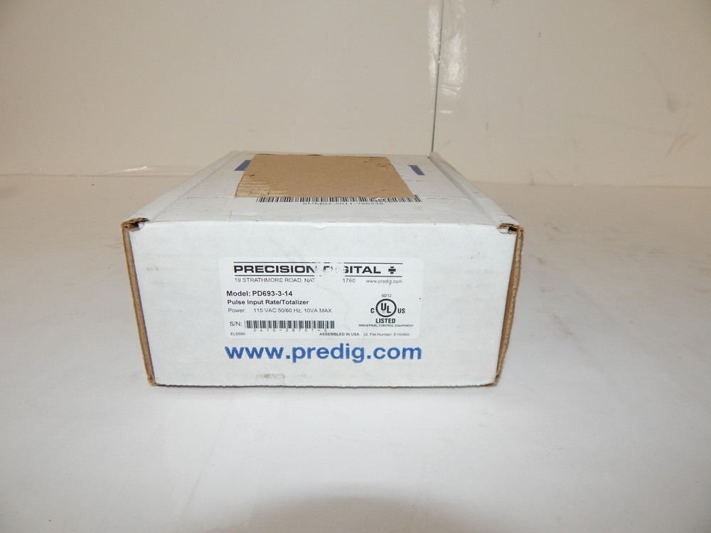 *TC* PRECISION DIGITAL PD693-3-14 PULSE INPUT RATE/TOTALIZER -- NEW  (BDW99)