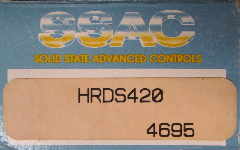 SSAC HRDS420 .2-10 Second 120VAC Solid State Timer Timing Relay