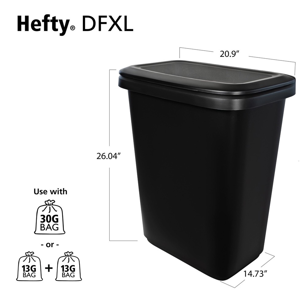 20.4 Gallon Trash Can Plastic Dual Function Divided Extra Large Kitchen Trash US