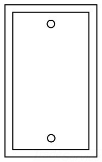 Eaton 93151-BOX 1G SS Blank Plate