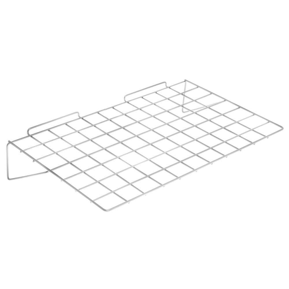 Gray Wire Shelf for Slatwall