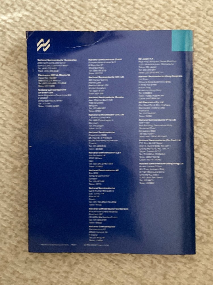 1982 National Semiconductor Transistor Databook NPN PNP JFET Vintage Reference